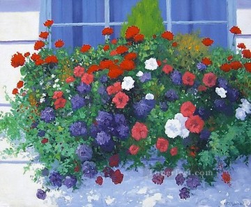 庭園 Painting - yxf022bE 印象派の庭園